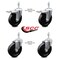 Service Caster 5 Inch Soft Rubber Wheel Swivel 10mm Stem Caster Total Lock Brake SCC, 2PK SCC-TSTTL20S514-SRS-M1015-2-S-2 - alternate 2